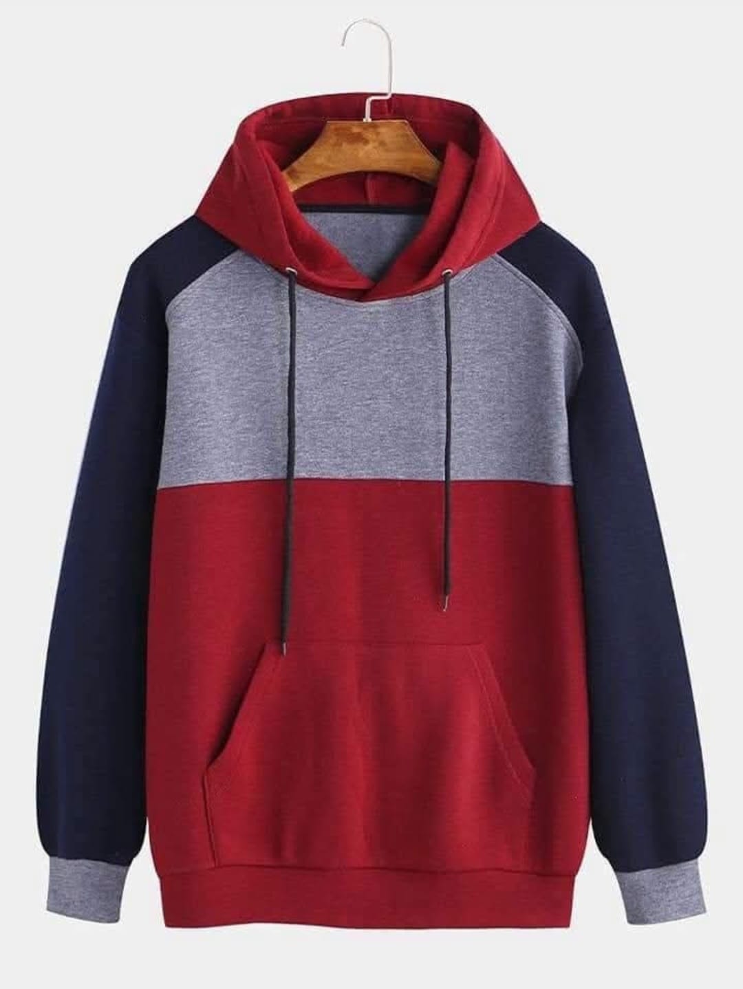 Colorblock raglan hoodie